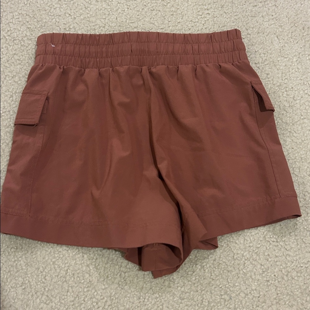 Abercrombie & Fitch Traveler Athletic Shorts Terracotta - Picture 5 of 5